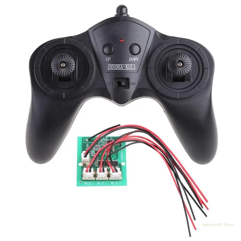 Y4UD Remote Controller Replacement Transmitter Receiver Set for Kids Car Boat Toy