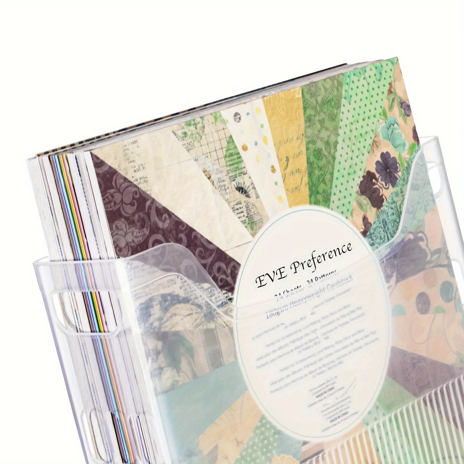2 Pack Wrapping Paper Storage with Wheels, Scrapbook Paper Storage, Multipurpose Storage Organizer, Skin Care Beauty Items Cabin
