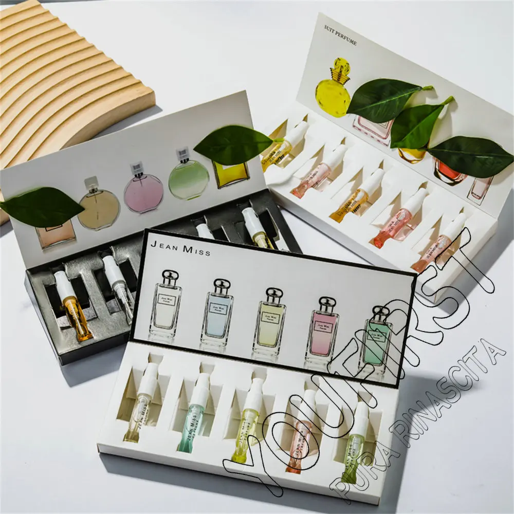 Mini Parfum Vrouwen 15 ml Geschenkdoos 5 stks Set Plant Bloemen Geur Parfums De Mujer Originales Keulen Blijvende geur Parfum Damen