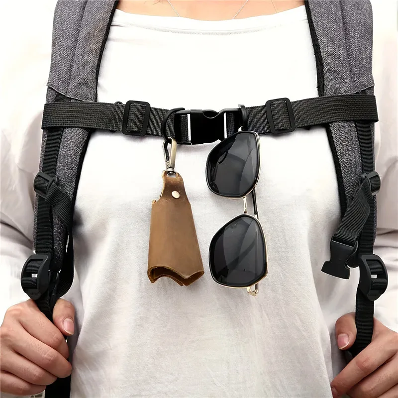 Rucksack-Brustgurt, robuster, verstellbarer Rucksack-Brustgurt mit Schnellverschluss-Schnalle und D-Ring-Haken für verschiedene Rucksäcke – Detail 5