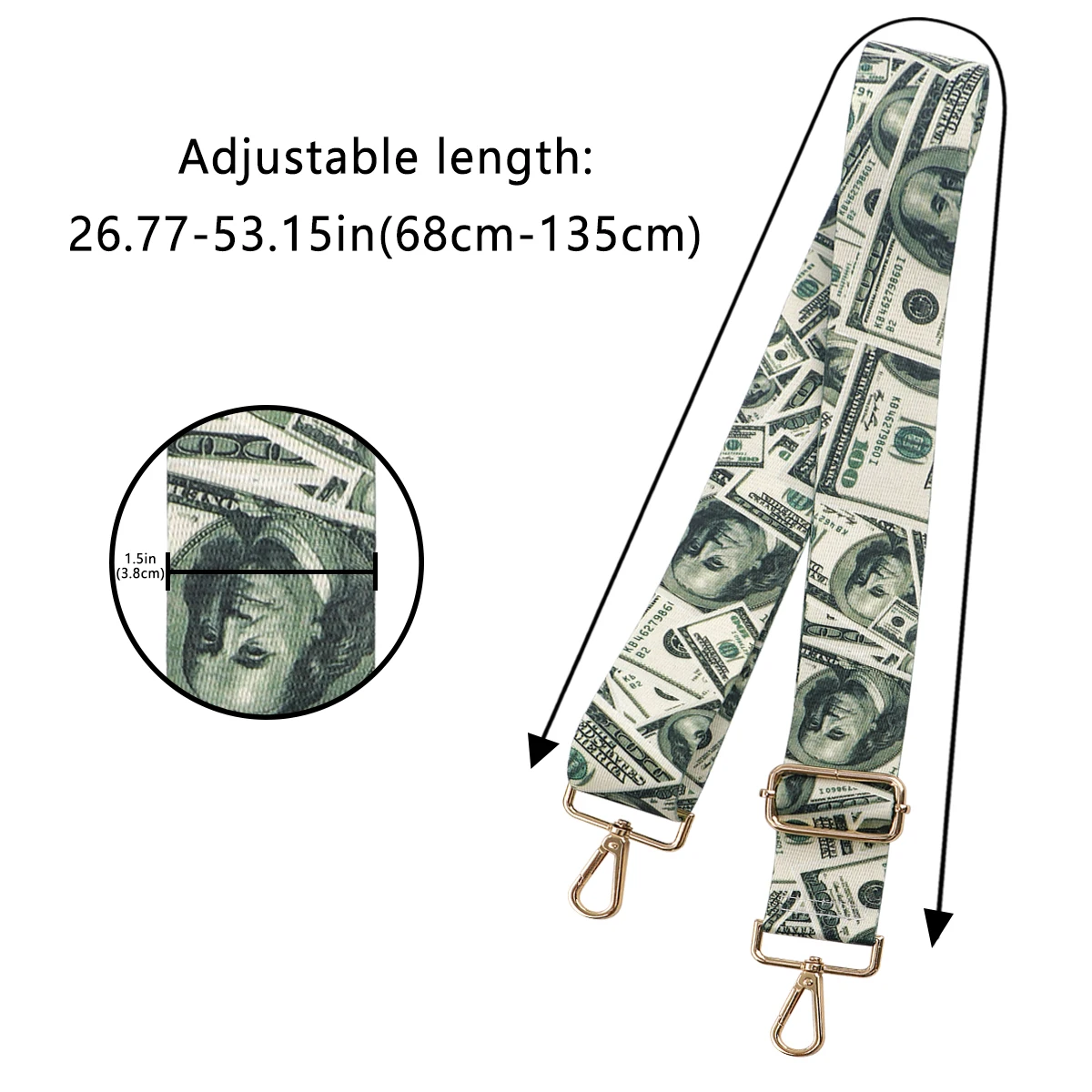 New Ladies Shoulder Messenger Bags DIY Adjustable Strap Bag Part Accessories Female Handbag Strap