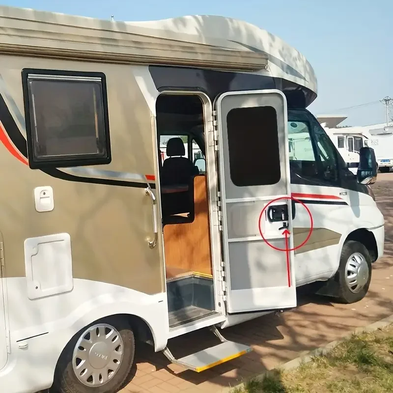 1 قطعة قافلة مقبض الباب قفل البلاستيك شاشة قفل الباب متنقل Campervan اليسار/اليمين شاشة قفل الباب عدة RV ملحق