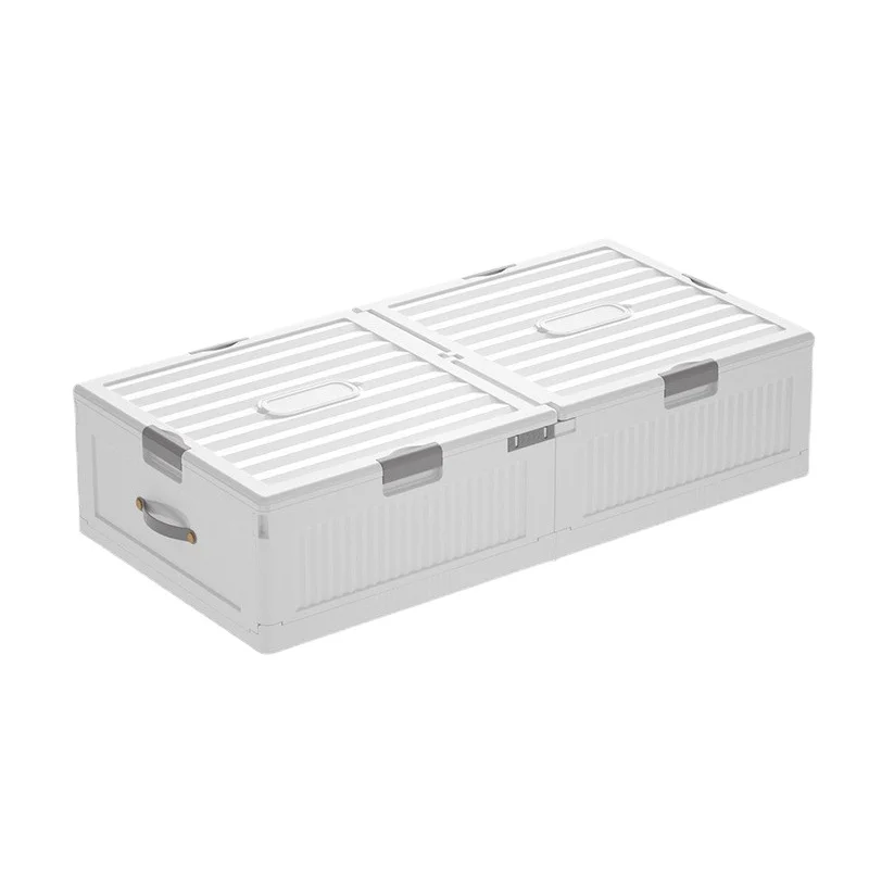 Large Capacity Clothes Organizer Underbed Drawer Type Storage Box Dust-Proof with Wheels Folding Design Bedroom Storage Solution