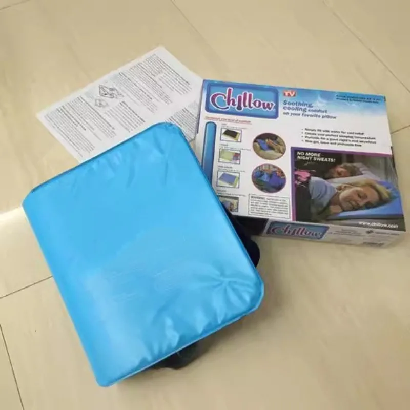 Self-cooling Gel Sleep Pillow Pad Pressure-resistant Waterproof PVC Lower Head Temperature Night Heat Relief Hot Sleepers view 4