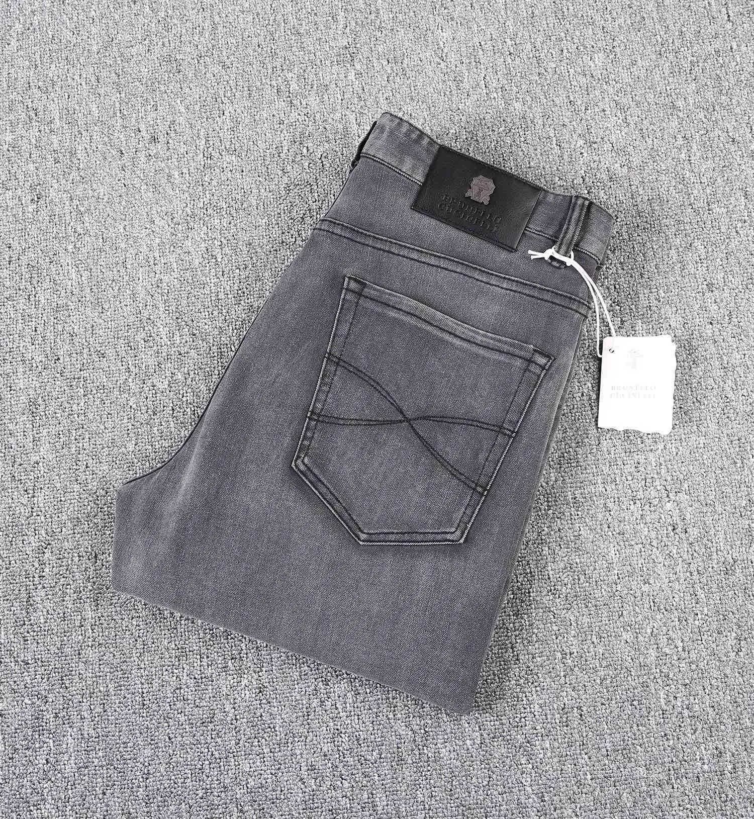 

2024 DIKU Spring and summer new men's denim fabric with large elastic fabric, good texture, slim fit, small straight tube30-42