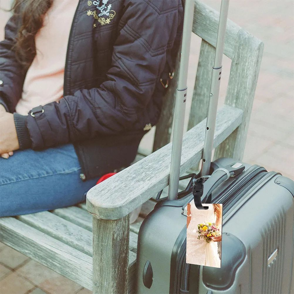 

8 Pcs Thermal Transfer Luggage Tag Blank Tags Diy Tabs Suitcases Bag Sublimation Blanks Label Labels Baggage Identification