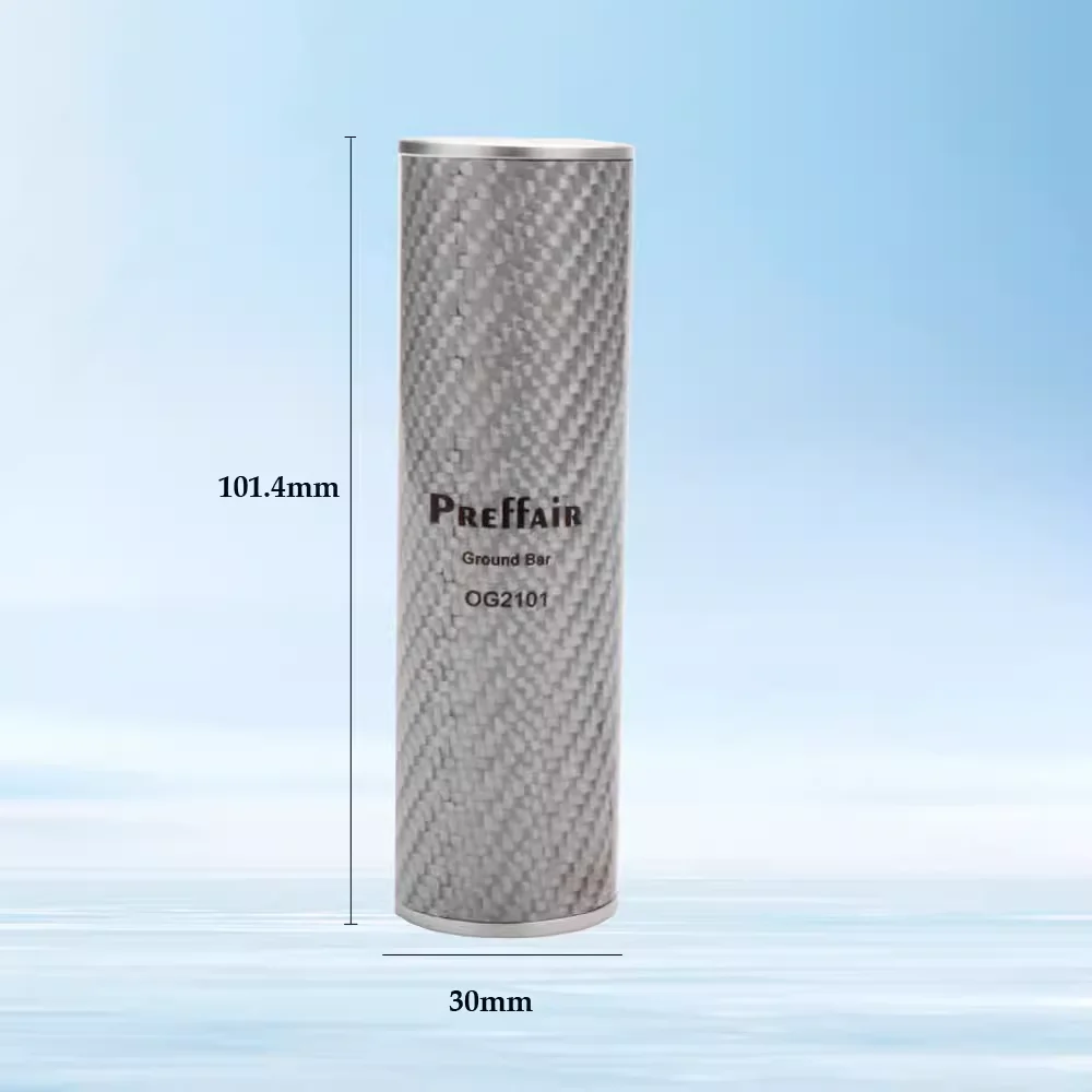 Preffair Carbon Fiber Eliminating Static Interference Power Purifier HiFi Audio Ground Wire Box for Amplifier Speaker CD Decoder