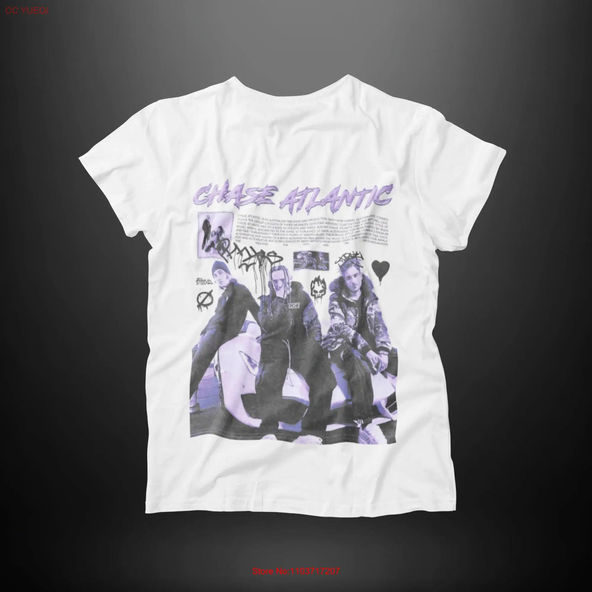 Chase Atlantic T Shirt Merchandise Album 100 Cotton long or short sleeves