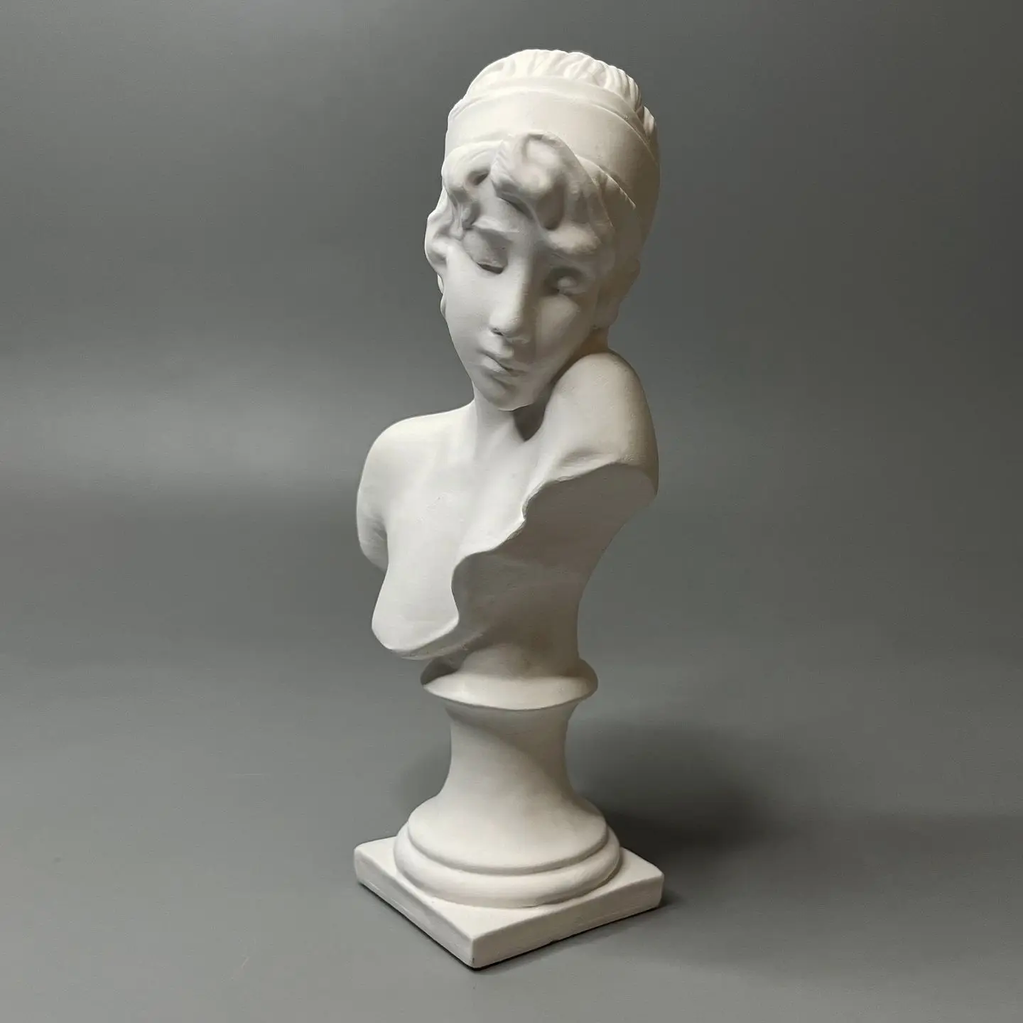 Greek Sappho Bust Statue Resin Plaster Sculpture Head Figurine for Home Decor Living Room Shelf Aesthetic Art Sketching Ornament view 2