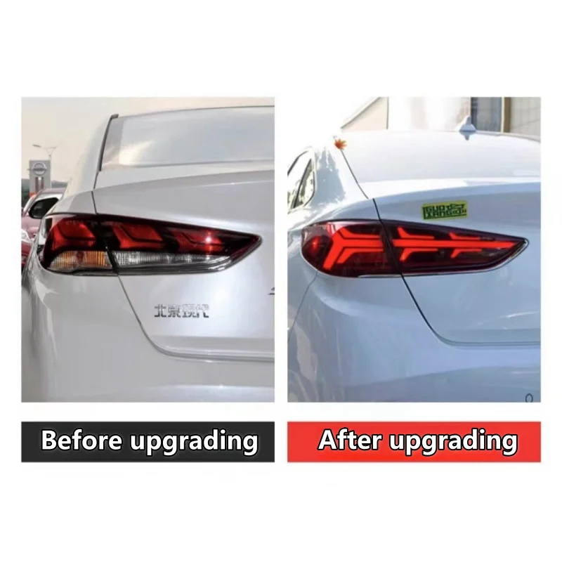 Taillight For Hyundai Sonata 9 LED Taillights 2018-2019 Tail Lamp Car Styling DRL Signal Projector Lens Automotive Accessories