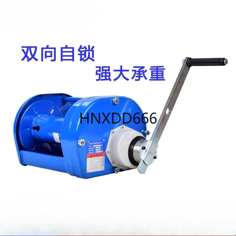 0.5 ton heavy duty winch, two-way self-locking wire rope winch 1 ton