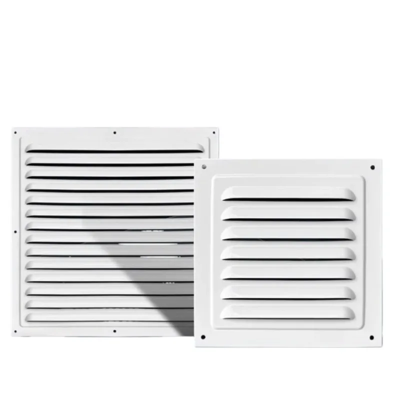 

Aluminum Alloy Louvered Exterior Wall Ventilation Exhaust Vent Rainproof Cover Perforated Heat Dissipation Grille