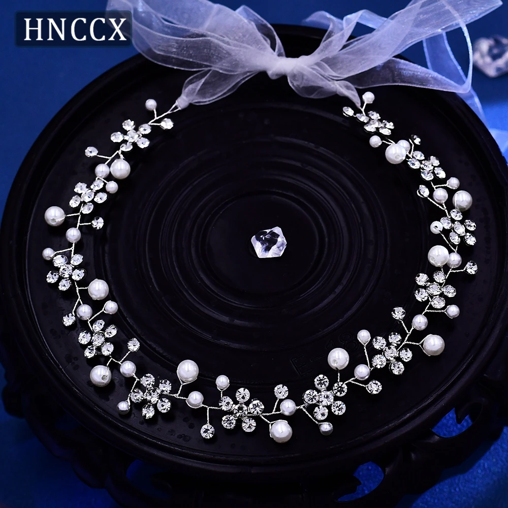 

HNCCX Bling Rhinestone Handmade Hairband Fashion Ladies Hair Bands Accessories Jewelry Bridal Birthday Party Prom Tiara CP730