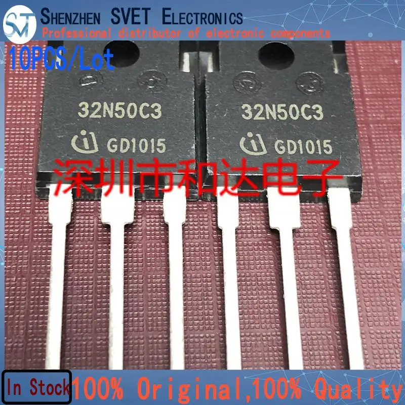 10PCS/Lot 32N50C3 SPW32N50C3  TO-247 560V 32A    Imported Original New And In Stock 100%Test