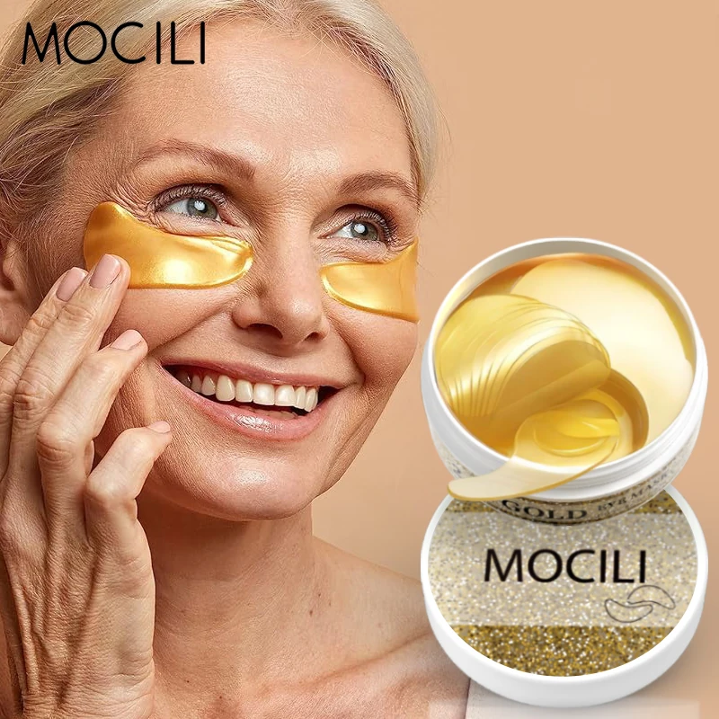 

60pcs 24k Gold Gold Firming Eye Mask Moisturizing Eye Patches Nourishing Eye Skin Care Reduce Dark Circles Bags Fine Lines