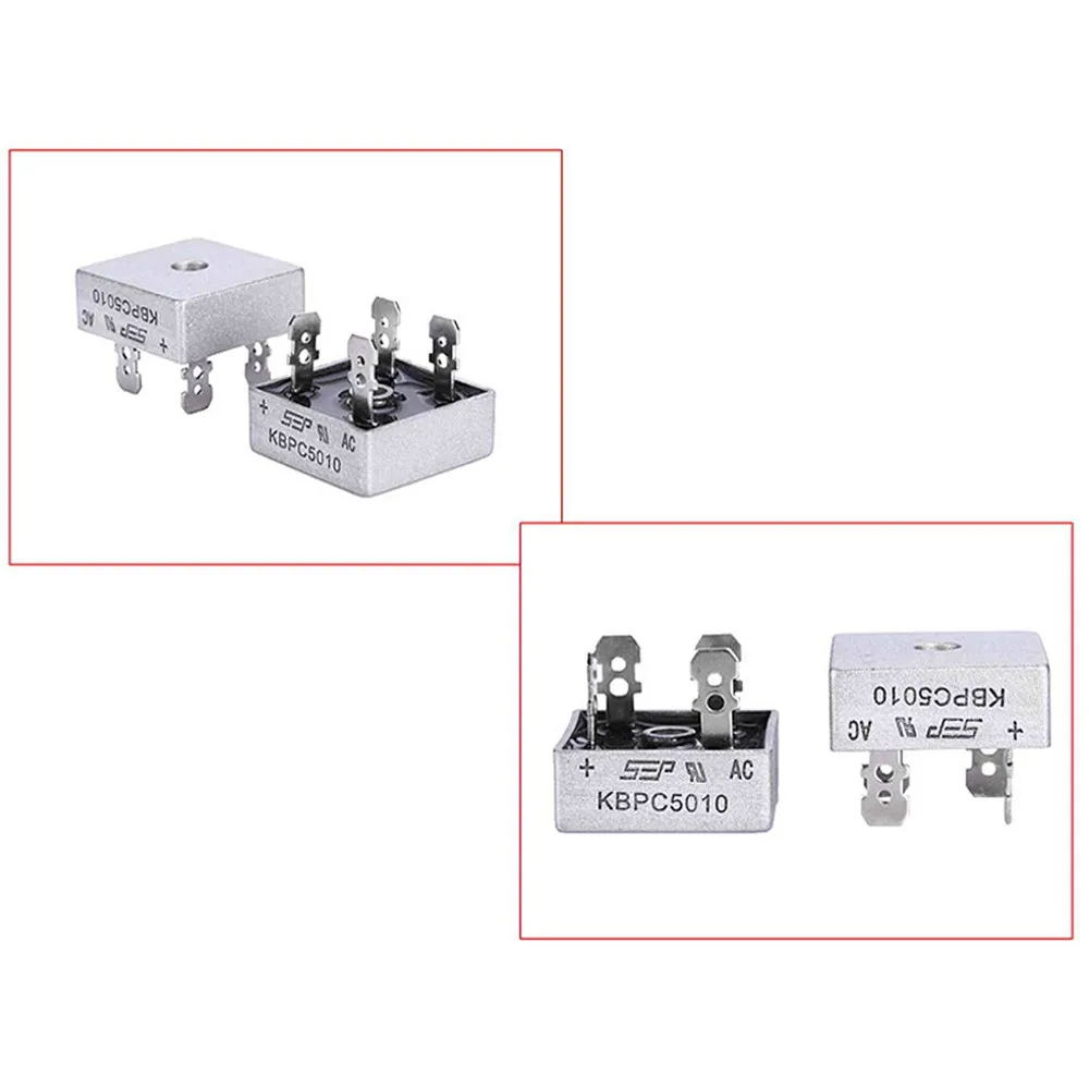 10Pcs/lot KBPC5010 diode bridge rectifier diode 50A 1000V KBPC 5010 power rectifier diode electronica componentes