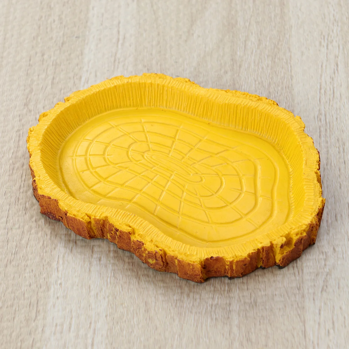 وعاء طعام لحاء الحيوانات الأليفة المقلد، مادة الراتنج، آمنة للمياه العذبة، حوض السمك، المناظر الطبيعية، سهلة التركيب #3