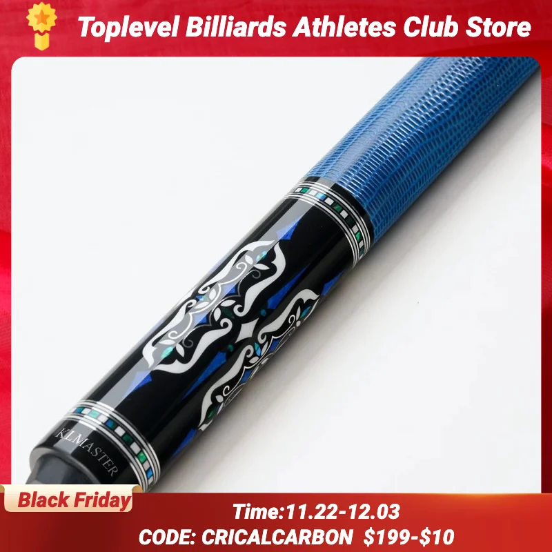 KLMASTER Billiard Pool Cue Kit Shaft 3/8*8 Radial Pin Joint 12.9mm Tip Carbon Fiber Tube Shaft