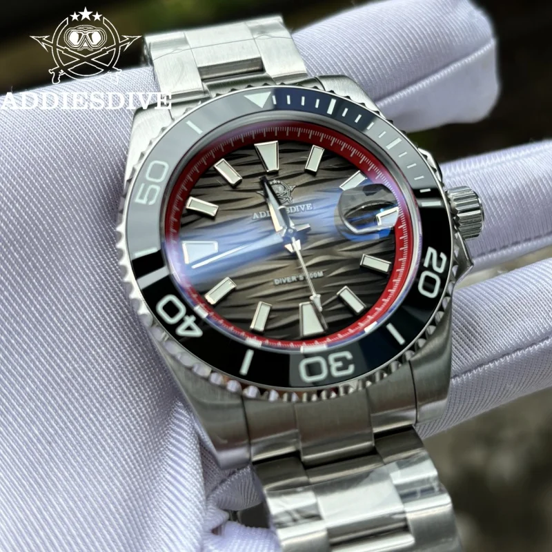 

ADDIESDIVE NEW Men's Fashion Watch 316L Stainless Steel AD2514 20Bar Diver BGW9 Super Luminous reloj hombre Quartz Watches