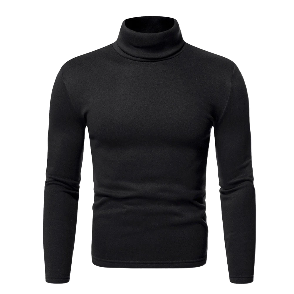 Mens Shirt Mens Tops Pullover Regular Slim Fit T-Shirt Tops Turtleneck Undershirt Warm Casual Daily Comfortable