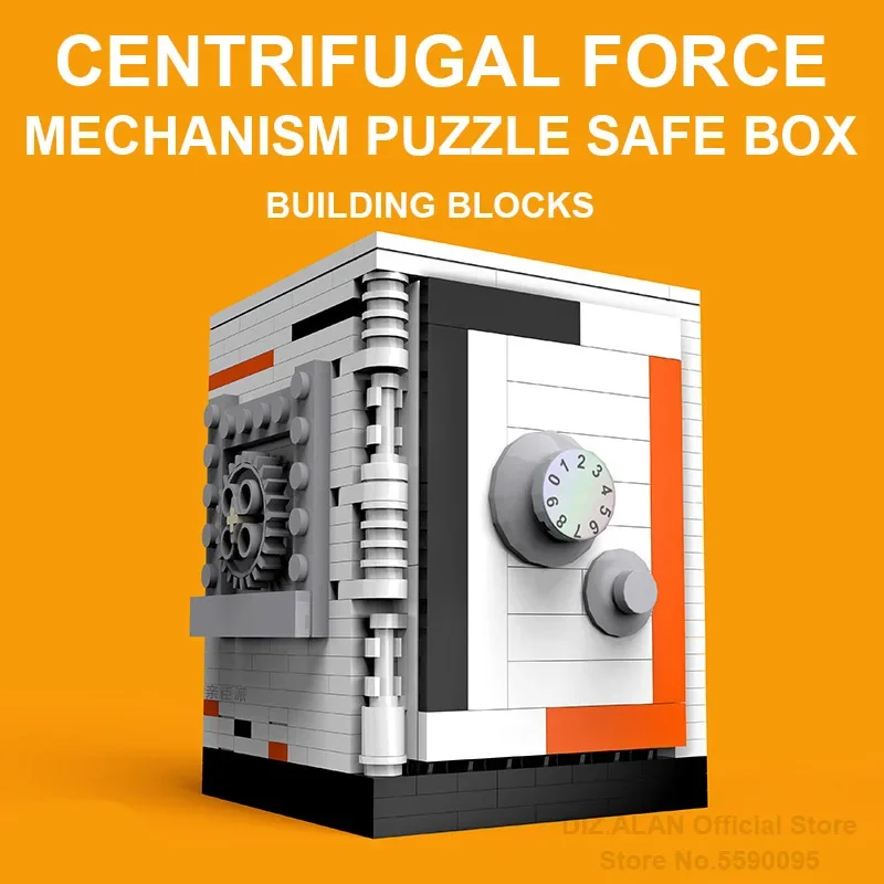 Building Block Safe Box modello forza centrifuga Puzzle cassetta di sicurezza mattoni Strongbox giocattoli per bambini bambini regali di compleanno