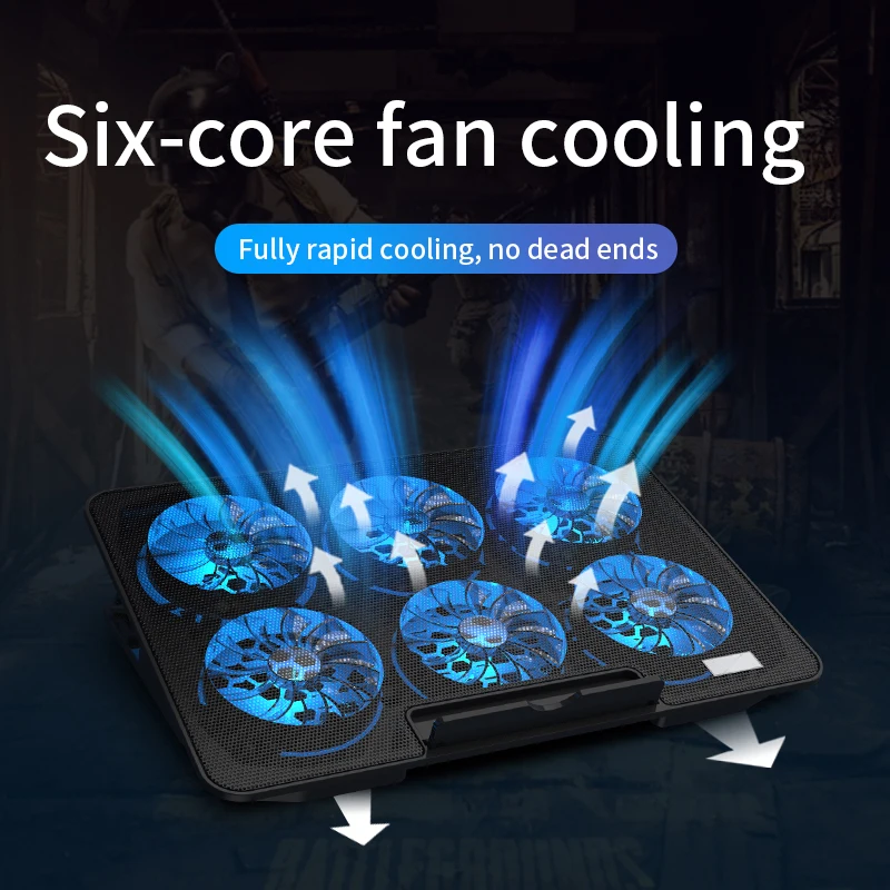 S6  Laptop Heat Sink  The Computer  Stents  Mute  Cool  Double USB  Six Fan  General  Office  The Game  Desktop  12-15.6 Inches