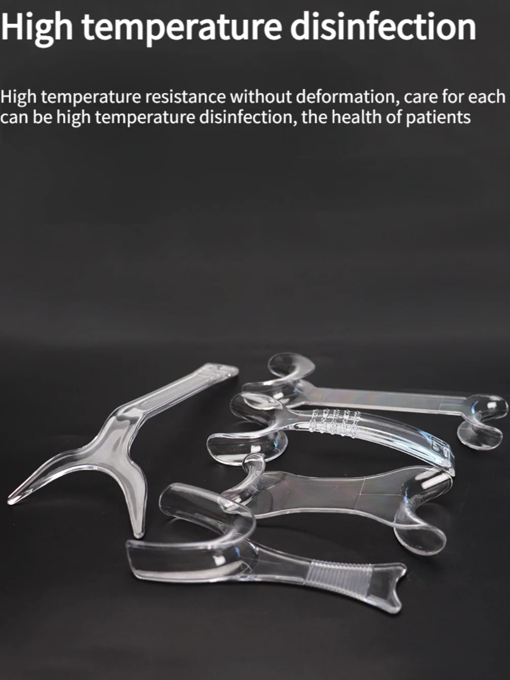 Dental Double-headed Clear Lip Retractor Mouth Inner Black Cheek Upper and Lower Lip Retractor  Opener Orthodontic Dental Tool