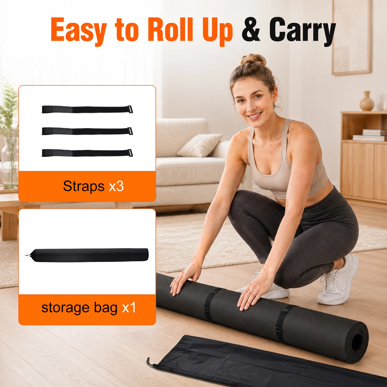Очень большой двойной коврик д – обзор и цена Home Gym Yoga Mat Storage