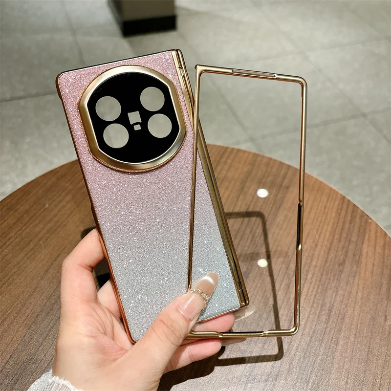 

Starry Electroplated PC Phone Case For Vivo X Fold 5 3 Full Wrap Lens Hinge Protection Anti Drop Anti Fingerprint Cover