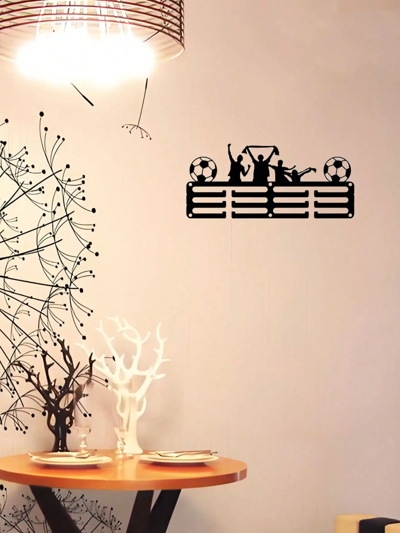 1pc Metal Medal Hanger Display Rack, Football Running Gymnastics Swimming Medal Holder, Iron Wall Mount for Awards Badges
