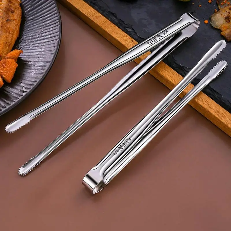 Barbeque Tongs Heavy Duty Stainless Steel Kitchen BBQ Tongs versatile Long Grill Tongs Meat Cooking Utensils For BBQ Baking