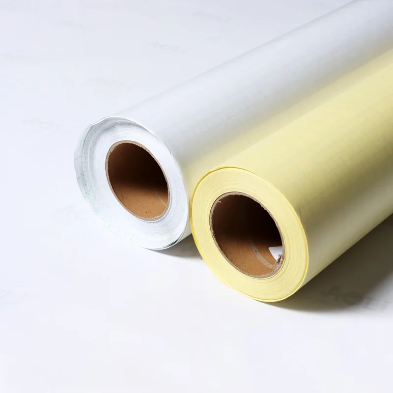 

2025 hot sale Glossy Cold Lamination Film Roll Pvc Self Adhesive Vinyl Roll with Yellow Back for Photo Picture