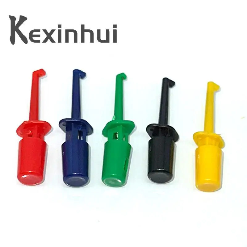 10 шт Мини один тест крюк клип тест зонд для электронного теста IC захват маленький размер круглый крокодил Клип крюк Тест Зажим