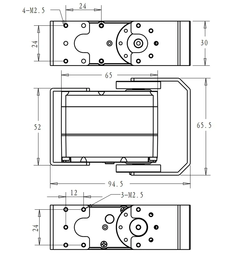 DSServo RDS5160 SSG 60kg 8.4v coppia ad alta tensione ingranaggio in acciaio inossidabile Servo digitale per modello RC braccio Robot Arduino