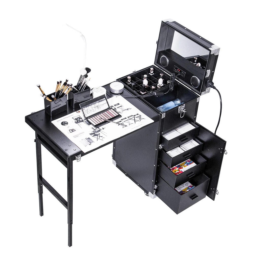 Rolling Cosmetic Organizer Makeup Trolley - Nail Polish Storage Station for Manicure Makeup