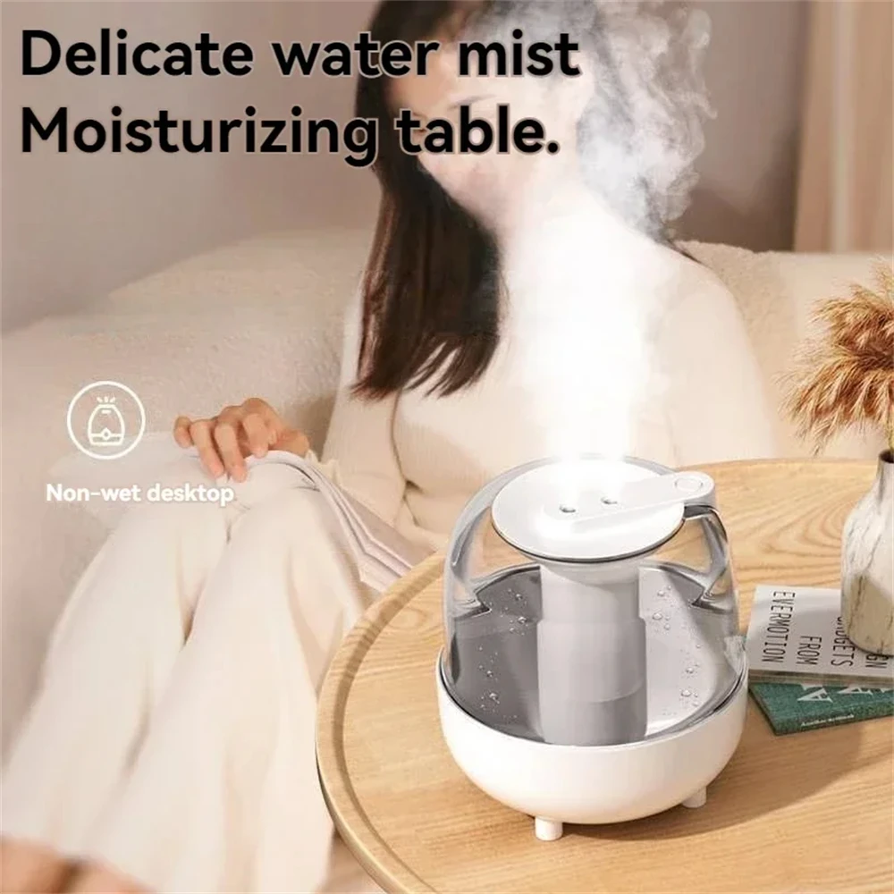 4L Air Humidifier 2 Spray Nozzle Mode Mist Maker Perfume Aroma Diffuser Home Office Large Capacity Color Night Light Purifier image 3