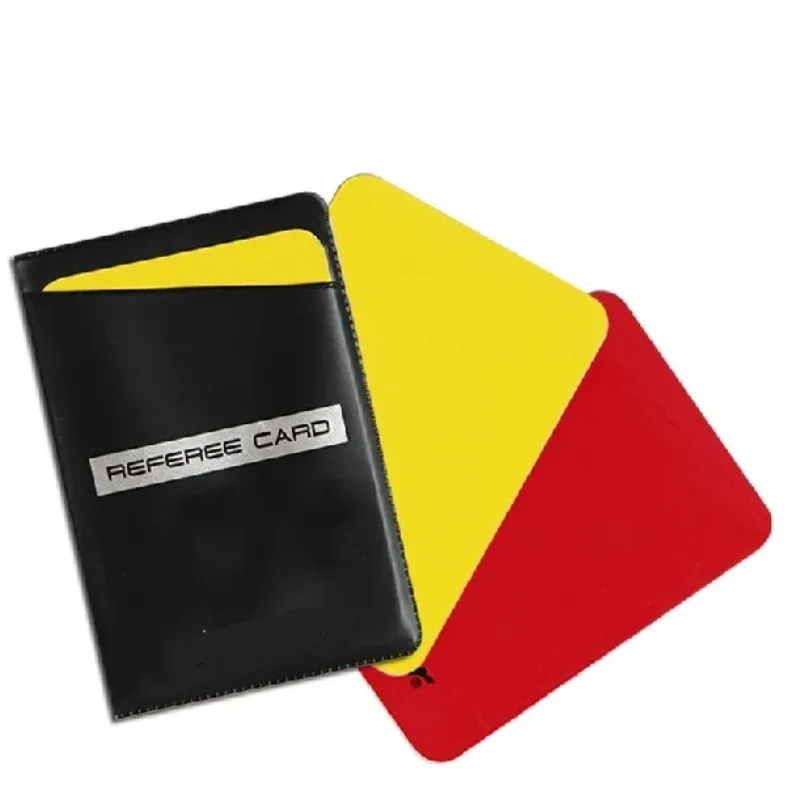 

High Quality Pro Football Soccer Game Match Referee Card Umpire Judge Red Yellow Cards