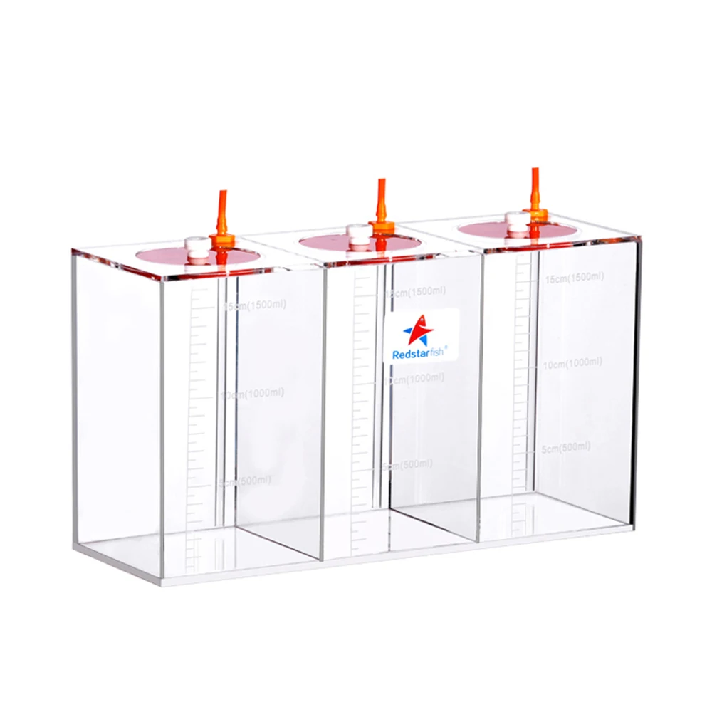 Red Starfish Dosing Pump Liquid Container Storage Bucket With Scale DT4.5L/5L Liters High Quality Acrylic