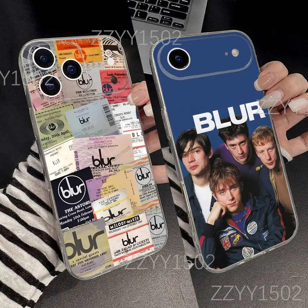 

Band B-Blur Parklife Phone Case For iPhone 17,16,15,14,13,12,11 Pro,Max,Plus,X,XS,XR,SE4,E Mini Transparent Soft