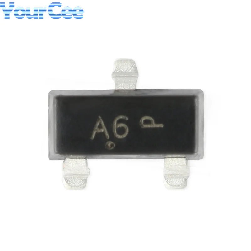 100pcs BAS16 BAS16LT1 BAS16LT1G A6 SOT-23 100V/200mA SMD Switch Diode Original IC Chip