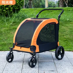 Amazon Pet Cart Duży wózek zewnętrzny dla psa Oddychający składany wózek dla dużego psa o dużej pojemności