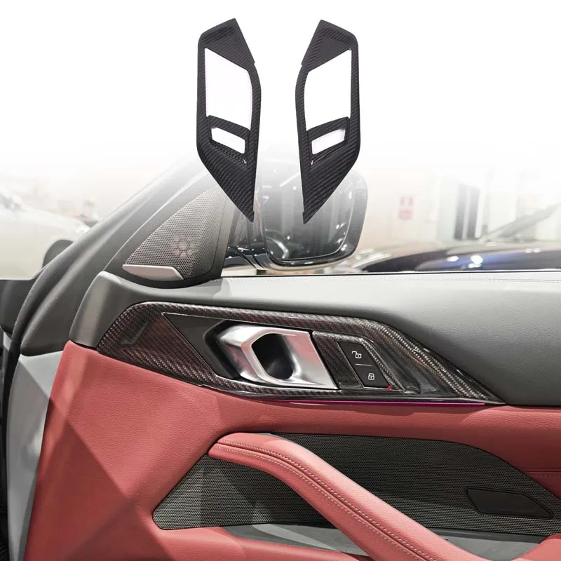 

Real Carbon Fiber for BMW 4 Series G22 G23 2022-2024 Car Door Handle Decorative Frame Sticker Car Interior Accessories