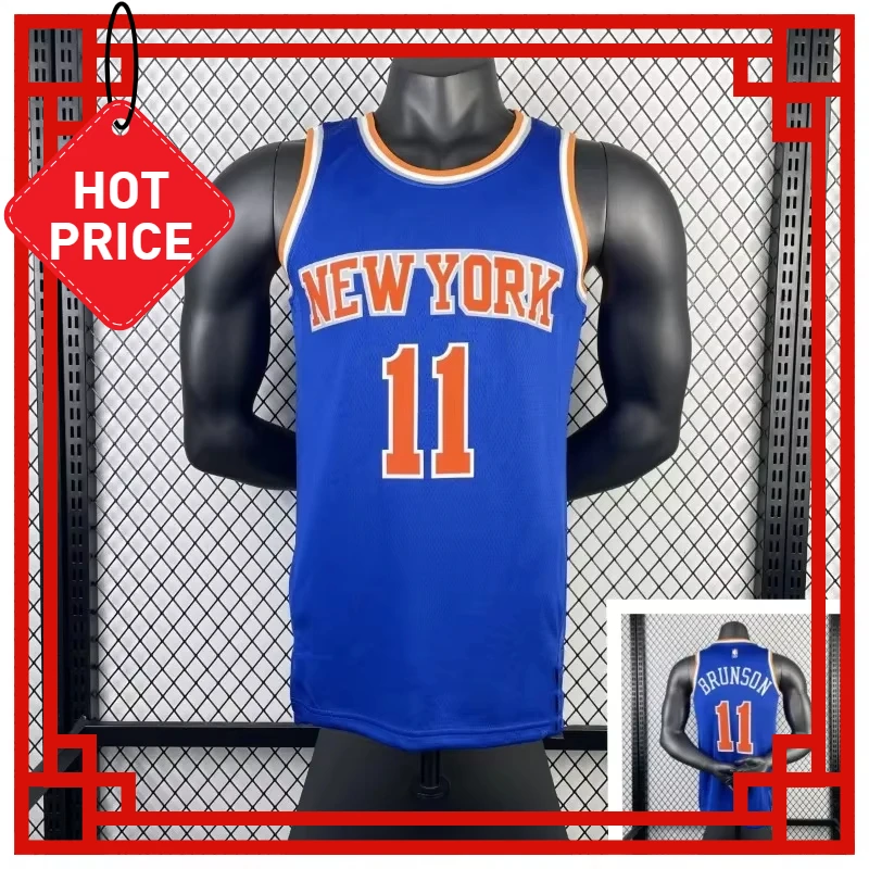 Loose Breathable Quick-drying Basketball Training Jersey 3D Printing Knicks No. 7 No. 30 Training Jersey Sports Short Sleeves