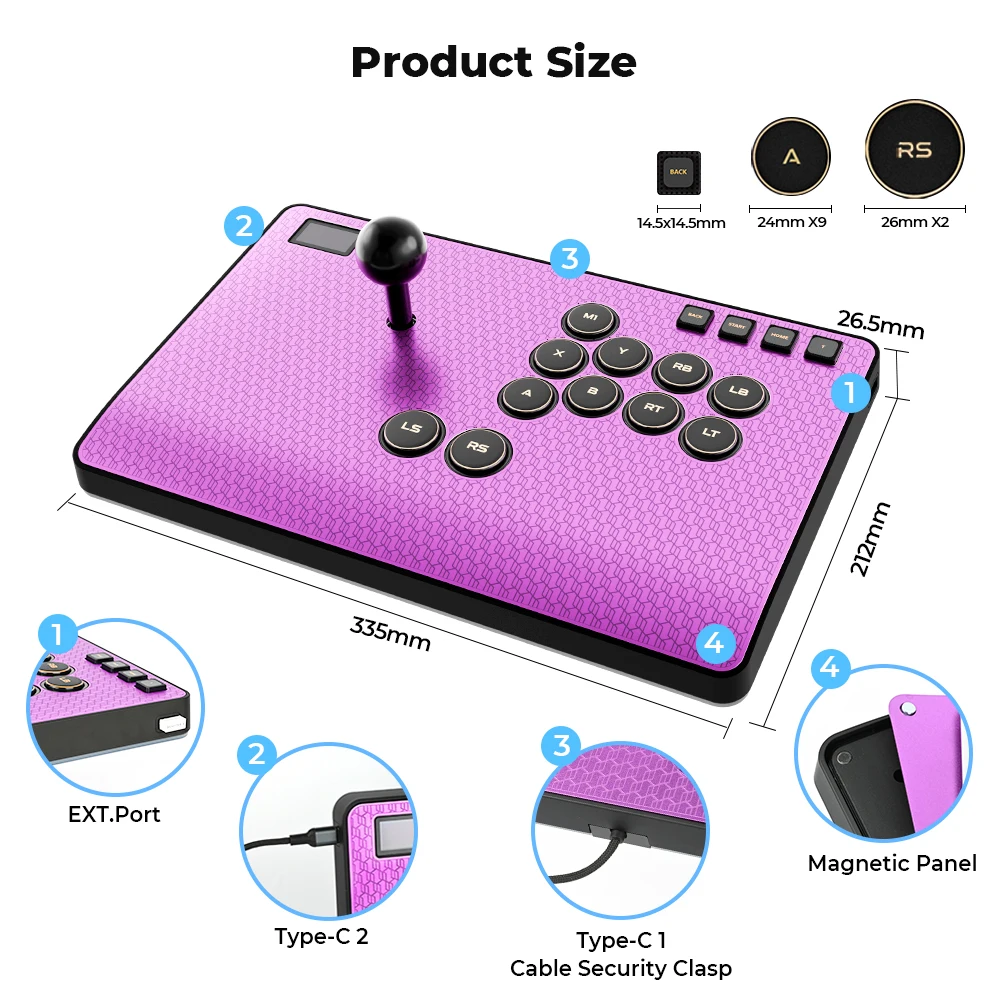 Haute42-COSMOX CAS Stick Leverless Console For PS4/5 Xbox PC