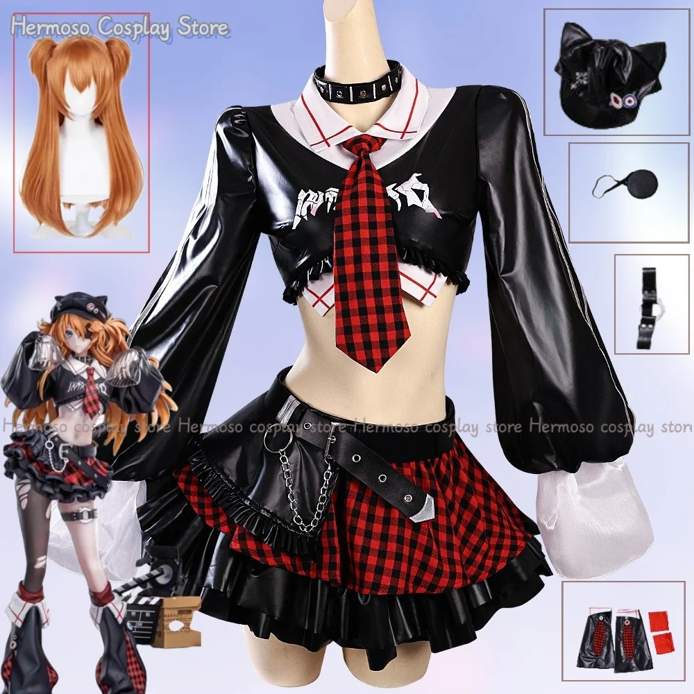 

Аниме Аска Косплей Костюм Парик Хэллоуин Рождество Ролевые игры Вечеринка Комикс Женщины Девушки Сексуальная рок-группа Костюм для выступлений