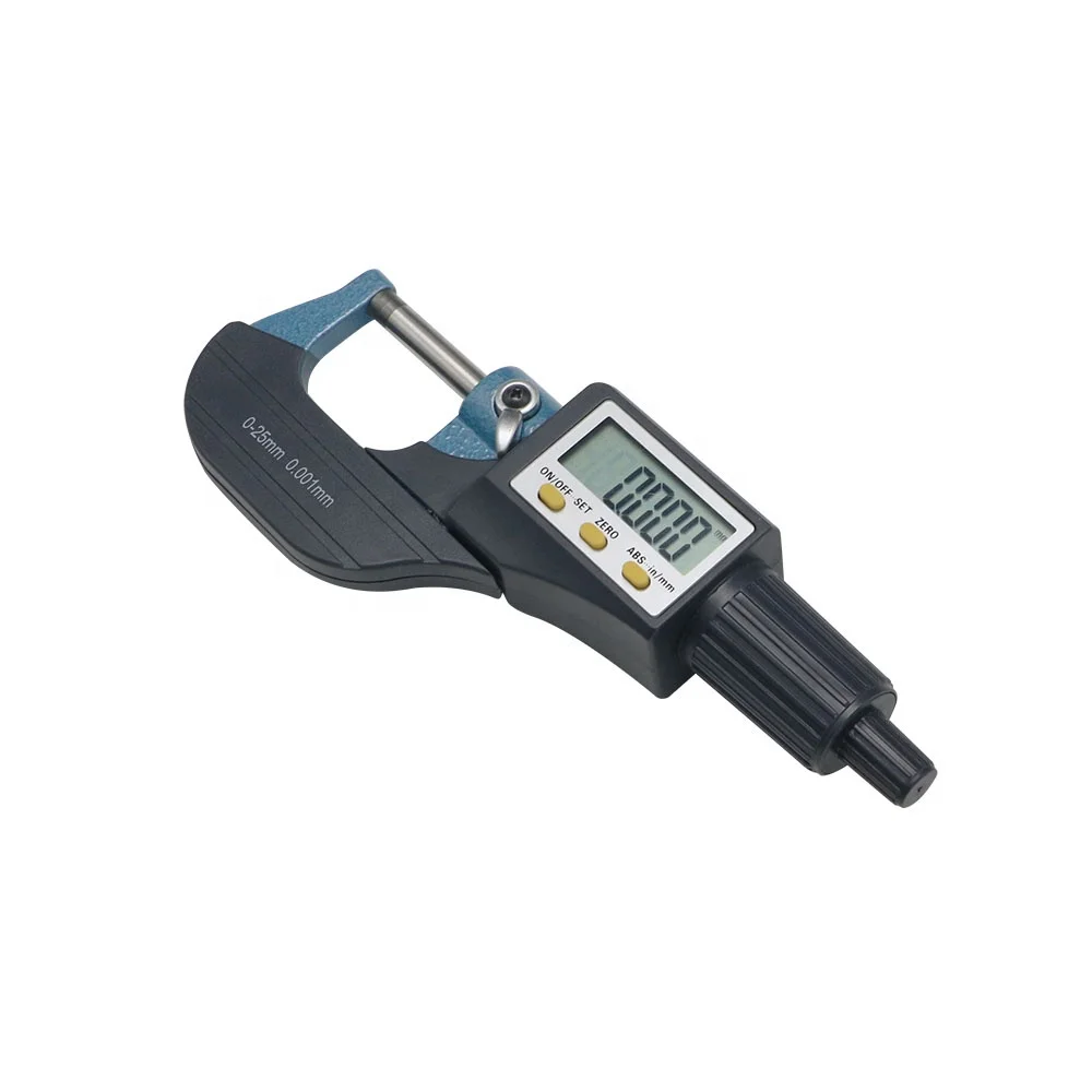 0-25mm 0.001mm high quality electronic micrometer outside micrometer digital micrometer with big screen