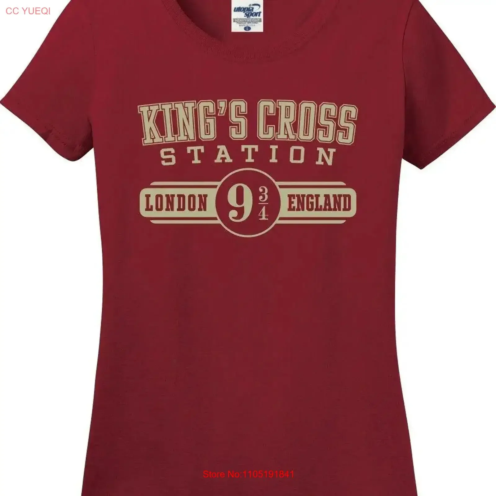 King's Cross Station 9¾ Missy Fit Ladies T Shirt S 3X vintage Washed Unisex Slightly graphic homme Top For Everyday Wear