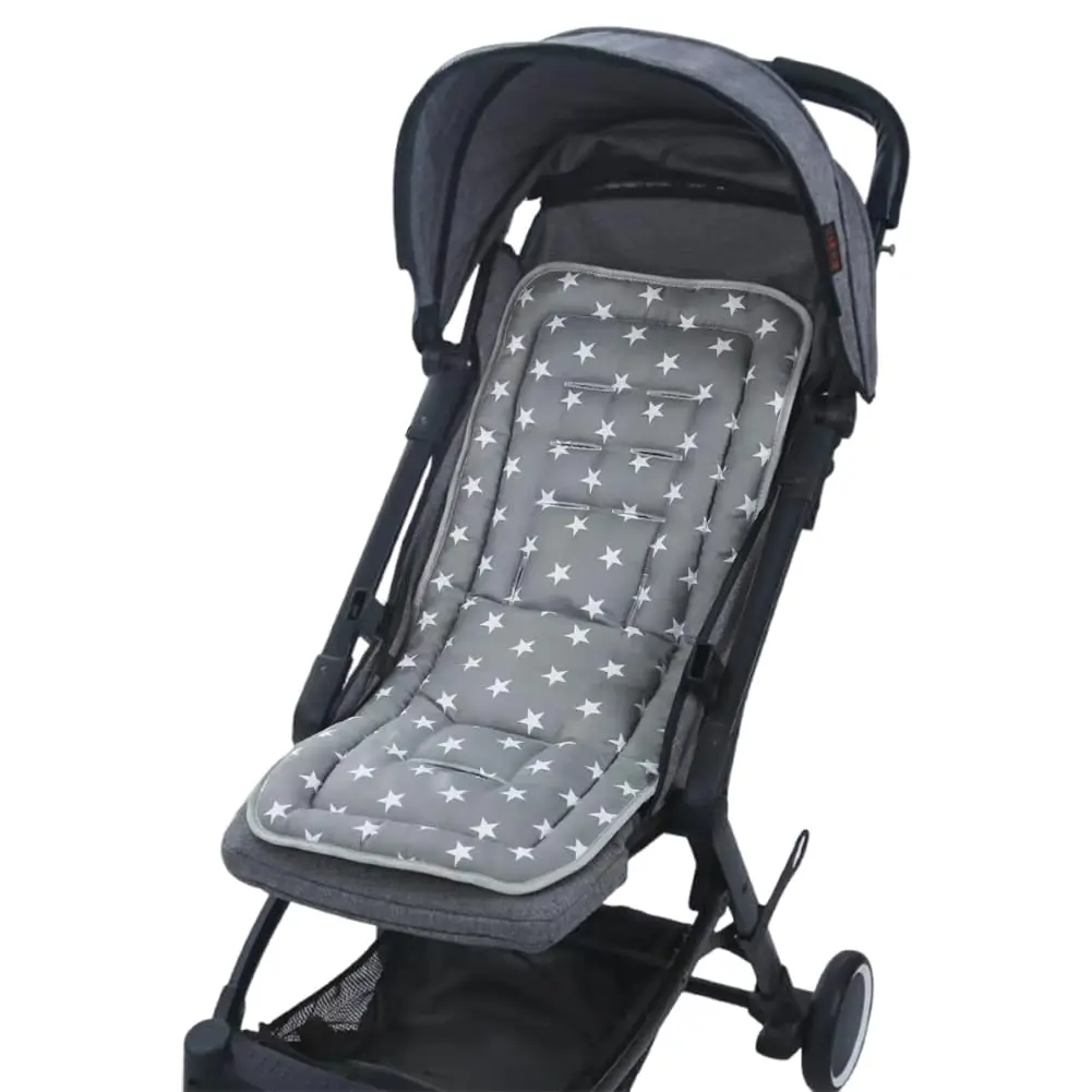 Universal Baby Stroller Seat Liner Cotton Kids Pushchair Cushion Seats Mat Breathable Stroller Liner Insert Mattress Pushchair