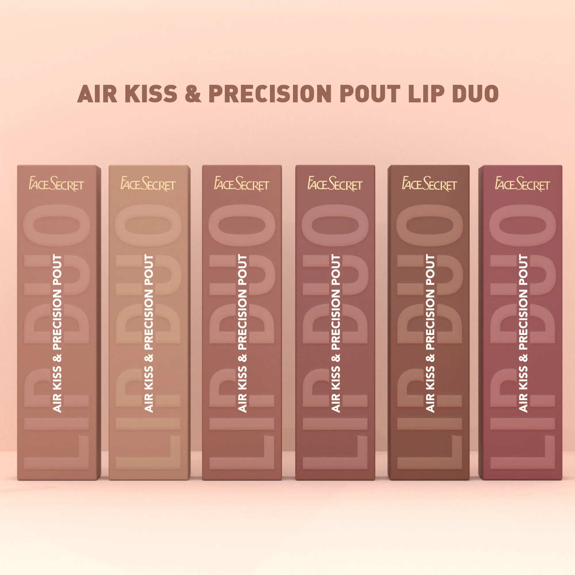 6pcs/Set Lip Liner + Lipstick Lip Combo Set Matte Waterproof Long lasting Makeup Set Nude Matte Lipstick Pen with Lip Liner Set