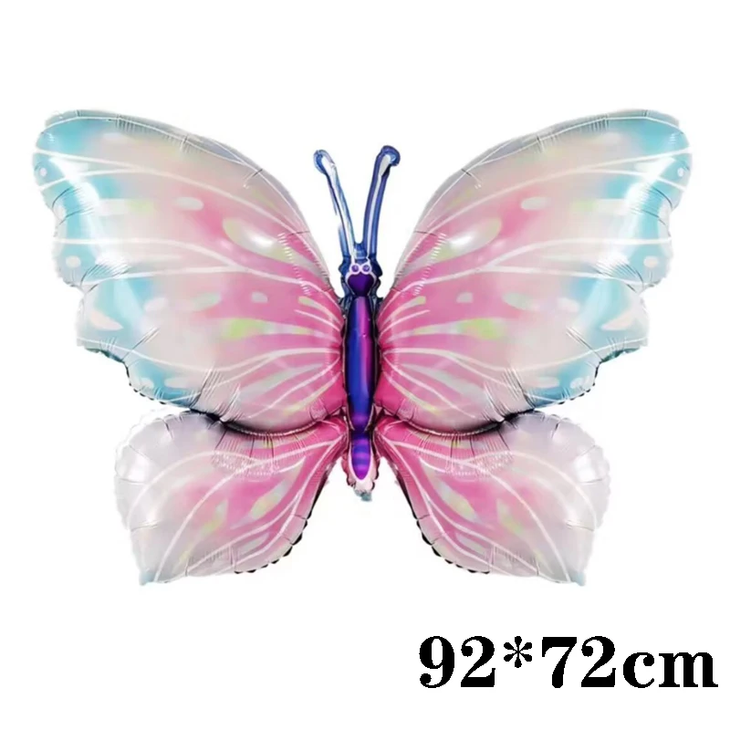 Newest Butterfly Theme Foil Balloon Wedding Birthday Party Decorations Supplies Baby Shower Girls Gradient Butterfly Balloons